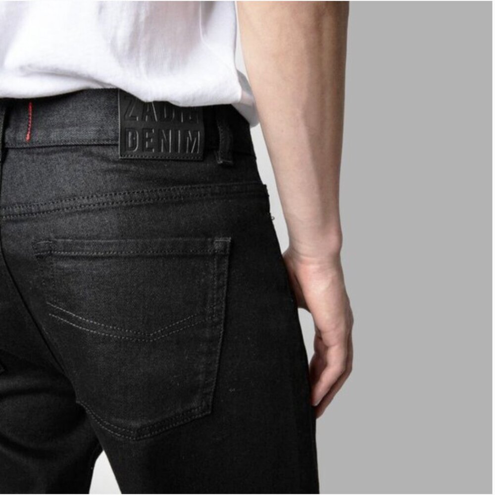 Zadig & Voltaire • John Jeans • Eco Noir • Black Straight Denim • Size 30 • NWT